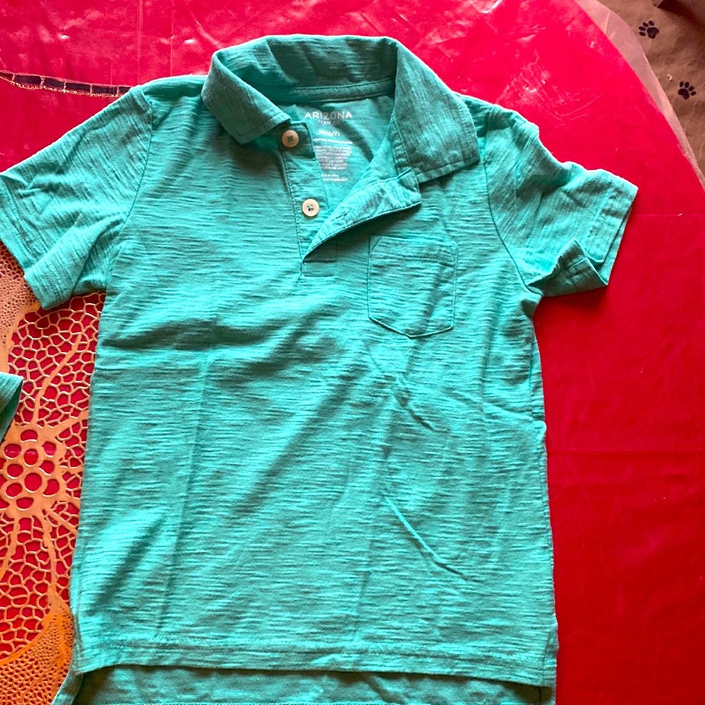 Arizona springtime collared tee size 6/7 and 8